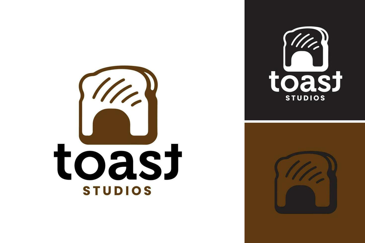 geroosterd brood studio's is een dynamisch en veelzijdig ontwerp Bedrijfsmiddel perfect voor creëren strak en modern grafiek, logo's, merk identiteiten, en illustraties met een uniek en hedendaags twist. vector