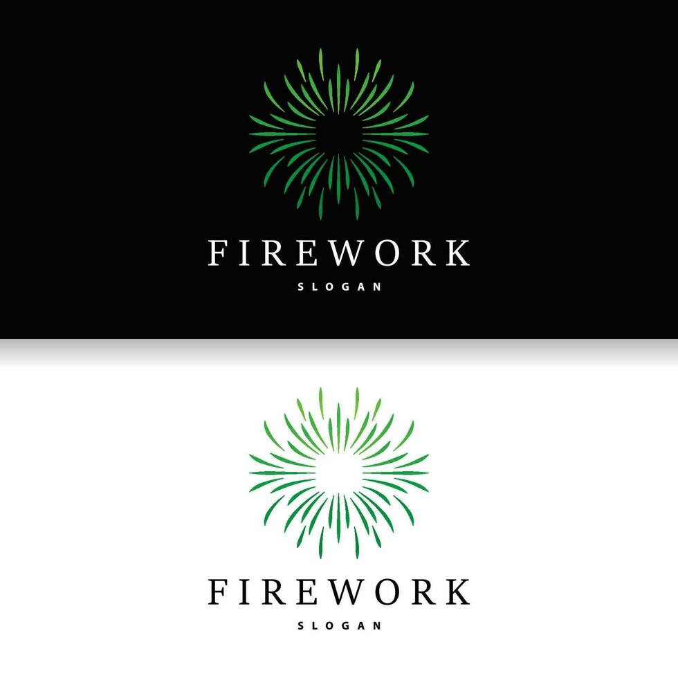 vuurwerk logo, modern abstract ontwerp gemakkelijk kleurrijk vonk, vector sjabloon illustratie