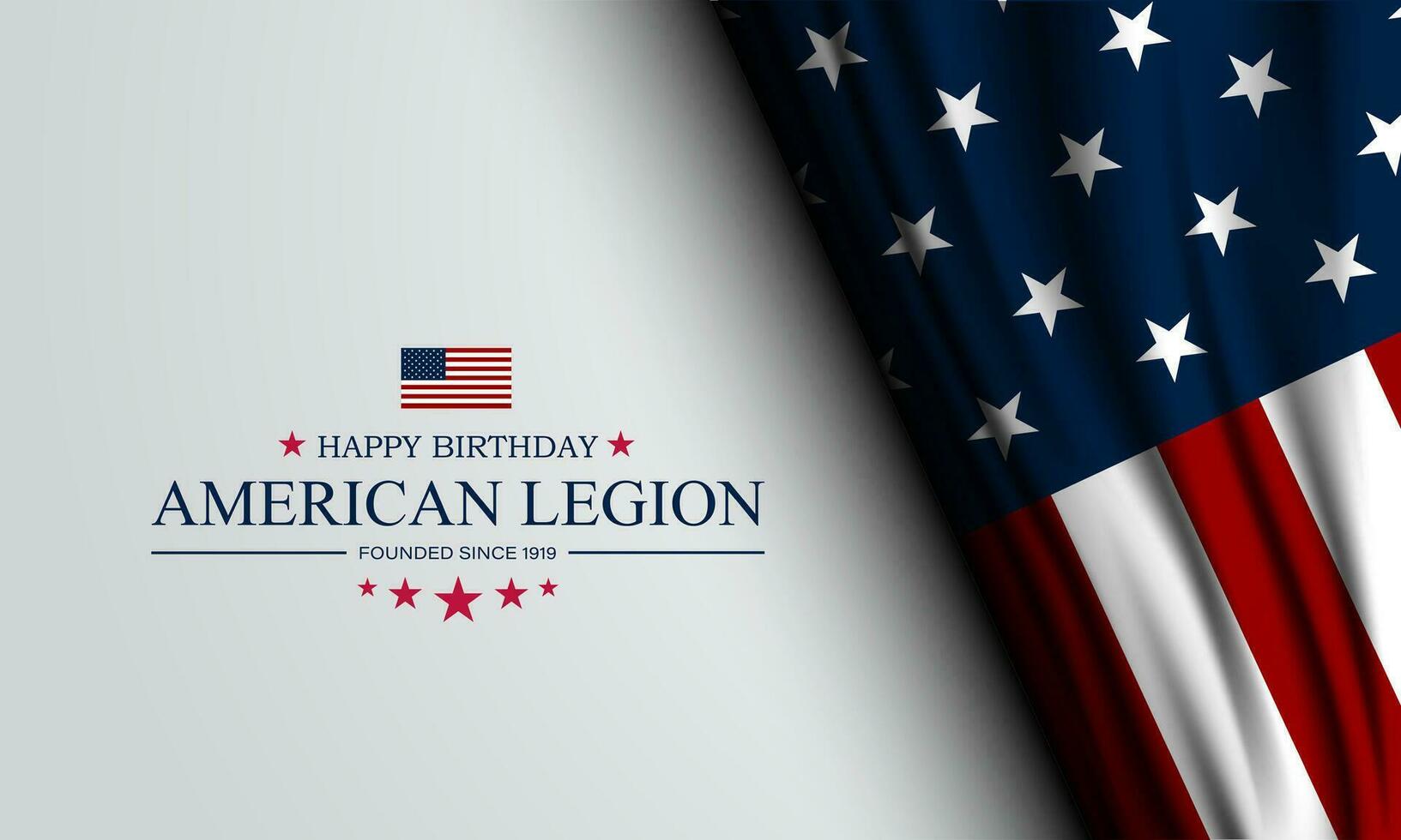 gelukkig verjaardag Amerikaans legioen achtergrond vector illustratie