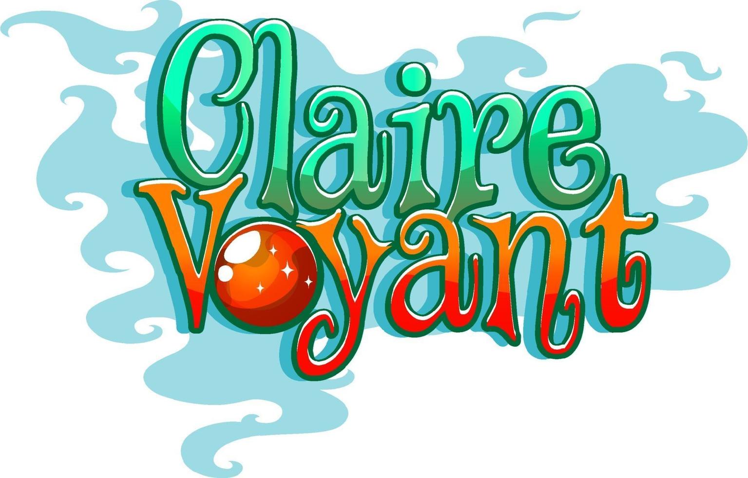 claire voyant logo lettertype ontwerp vector