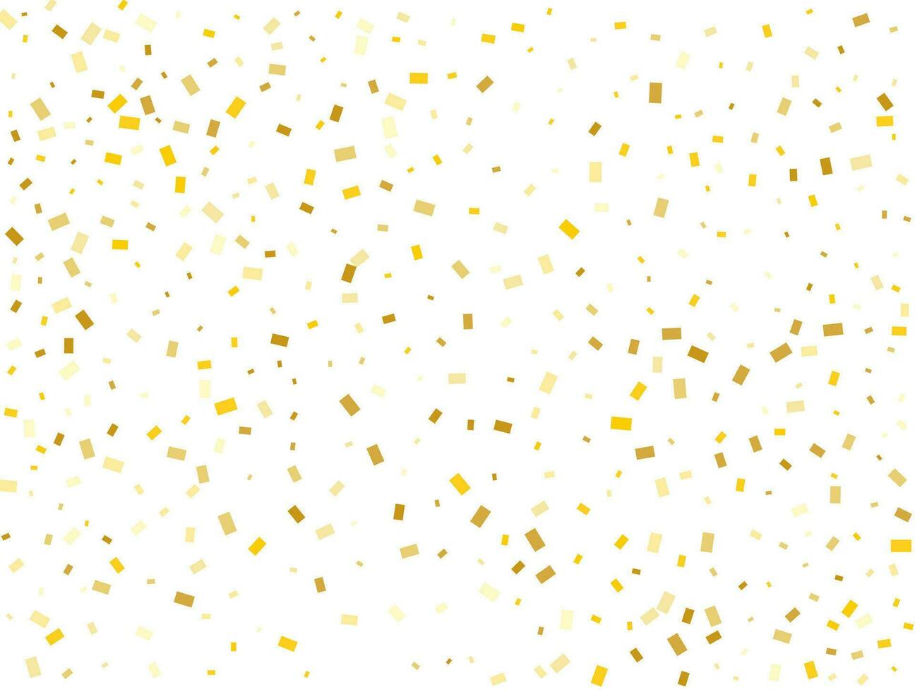 licht gouden schitteren rechthoeken confetti achtergrond. pastel vakantie textuur. vector