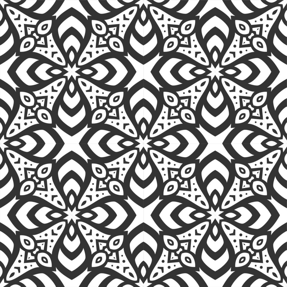 patroon zwart-wit vorm. eenvoudige naadloze ornamentachtergrond vector