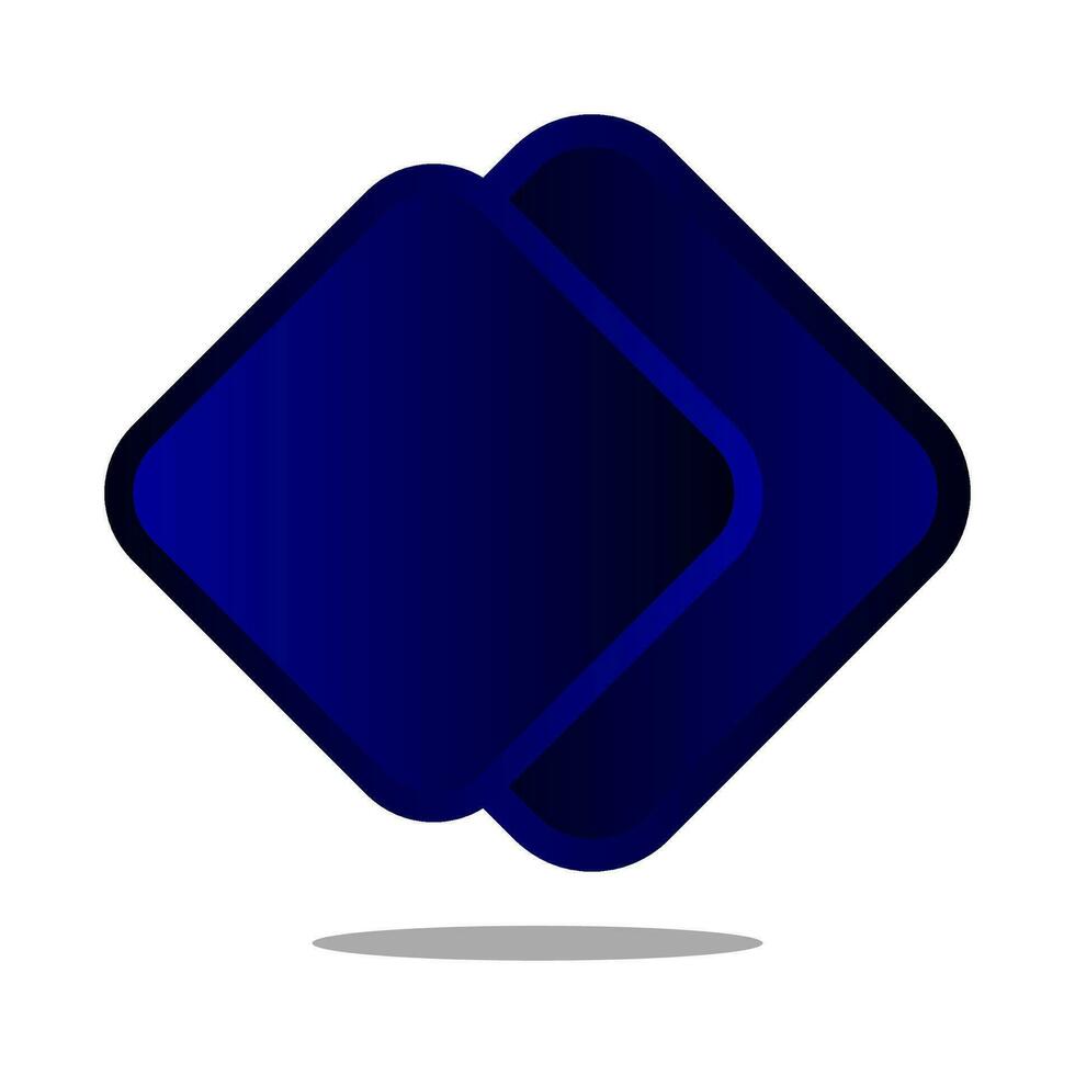 modern blauw logo ontwerp vector