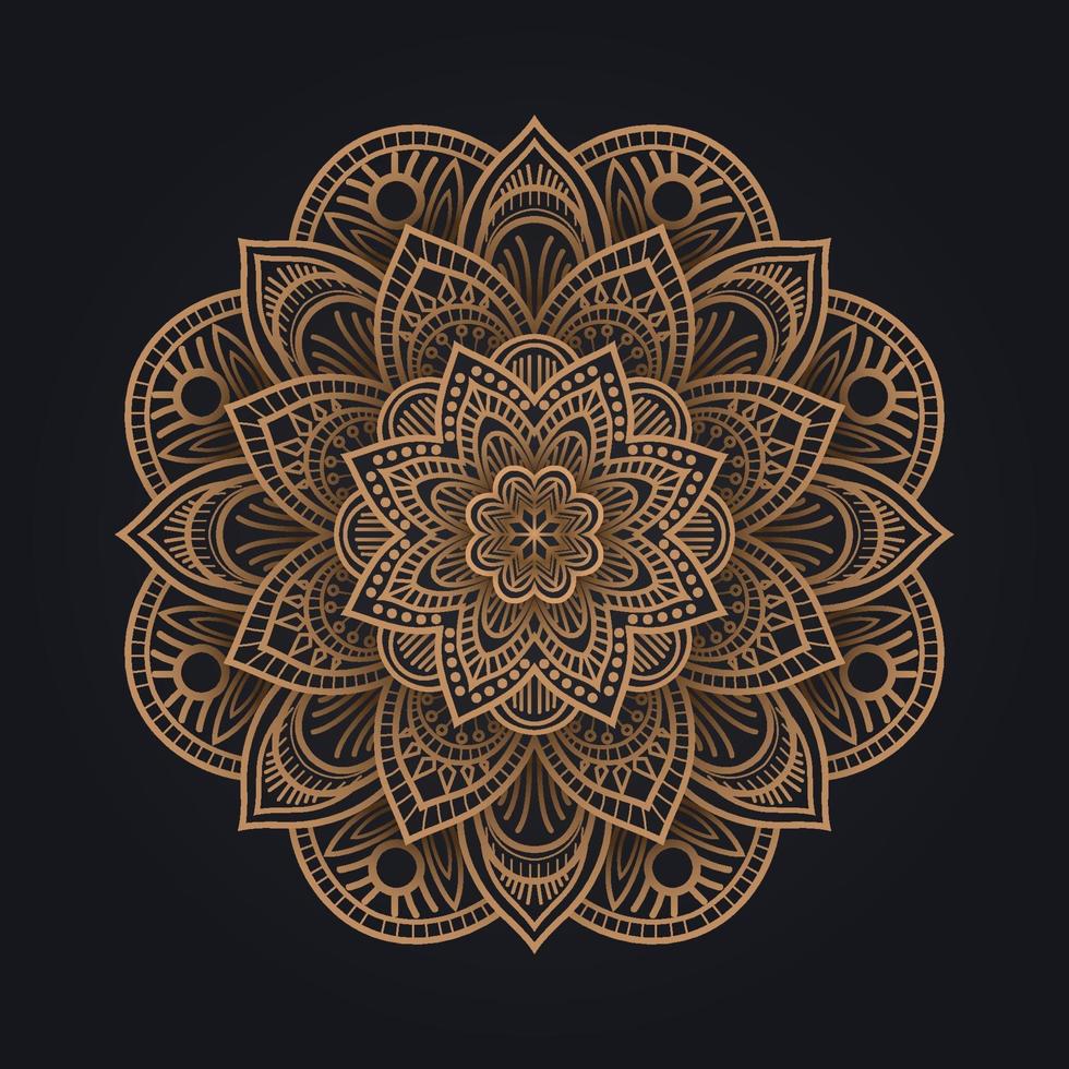 cirkelvormig patroon van mandala. vector illustratie