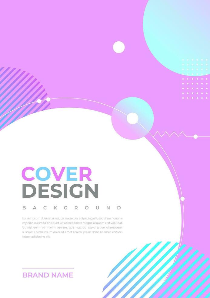 brochure en boek Hoes ontwerp sjabloon met abstract achtergrond vector