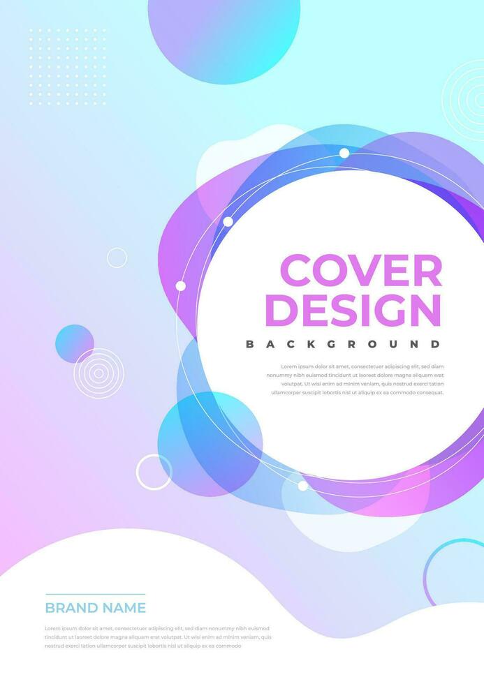 brochure en boek Hoes ontwerp sjabloon met abstract achtergrond vector