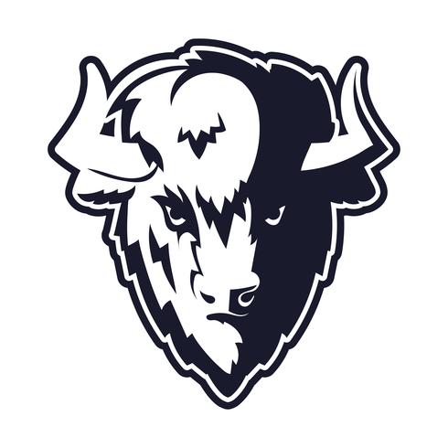 Buffalo Head mascotte vector