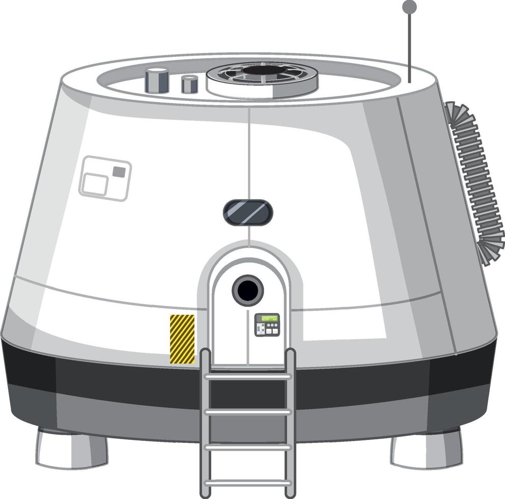 ruimtestation op witte achtergrond vector