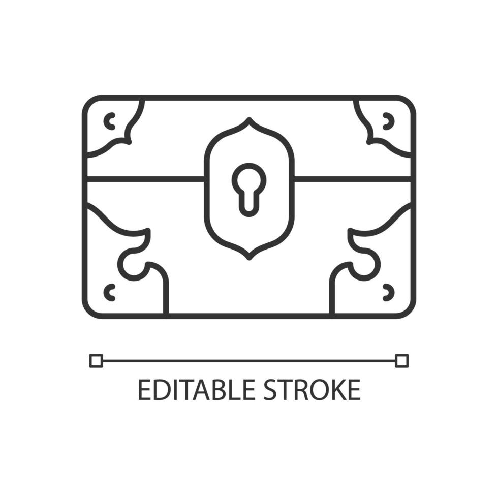 vintage doos lineaire pictogram vector