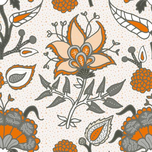 Indian National paisley ornament voor katoen, linnen stoffen. vector