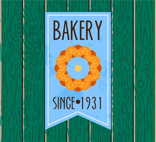 Verzameling van vintage retro bakkerij vector