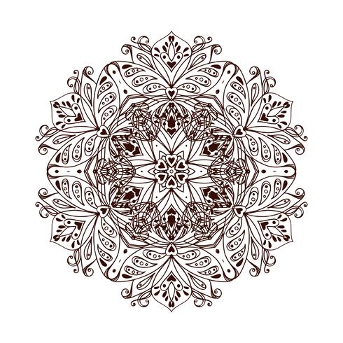 Mandala-banner, Indische stijl. vector