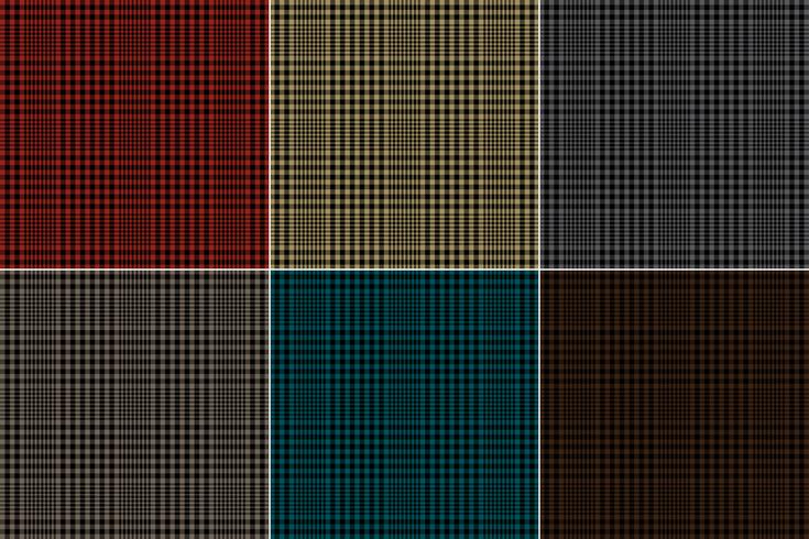 plaids met neutrale kleuren geweven glen vector