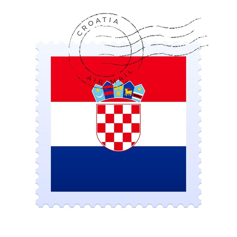 kroatië postzegel vector