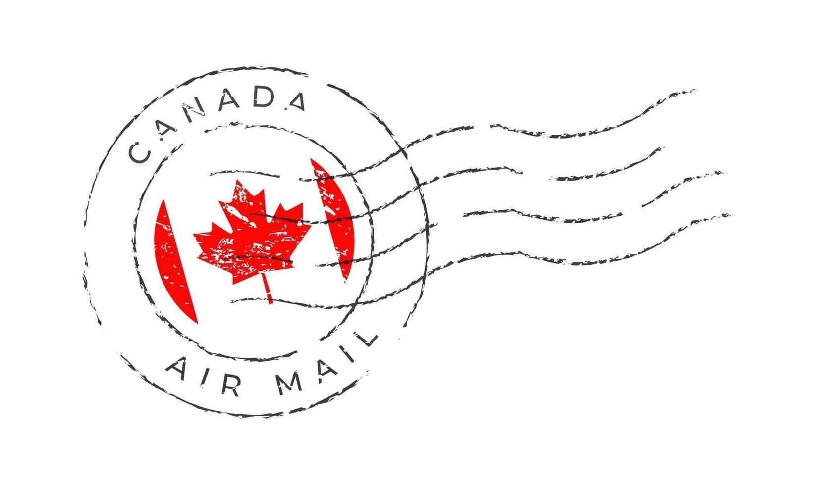 Canada postzegel. vector