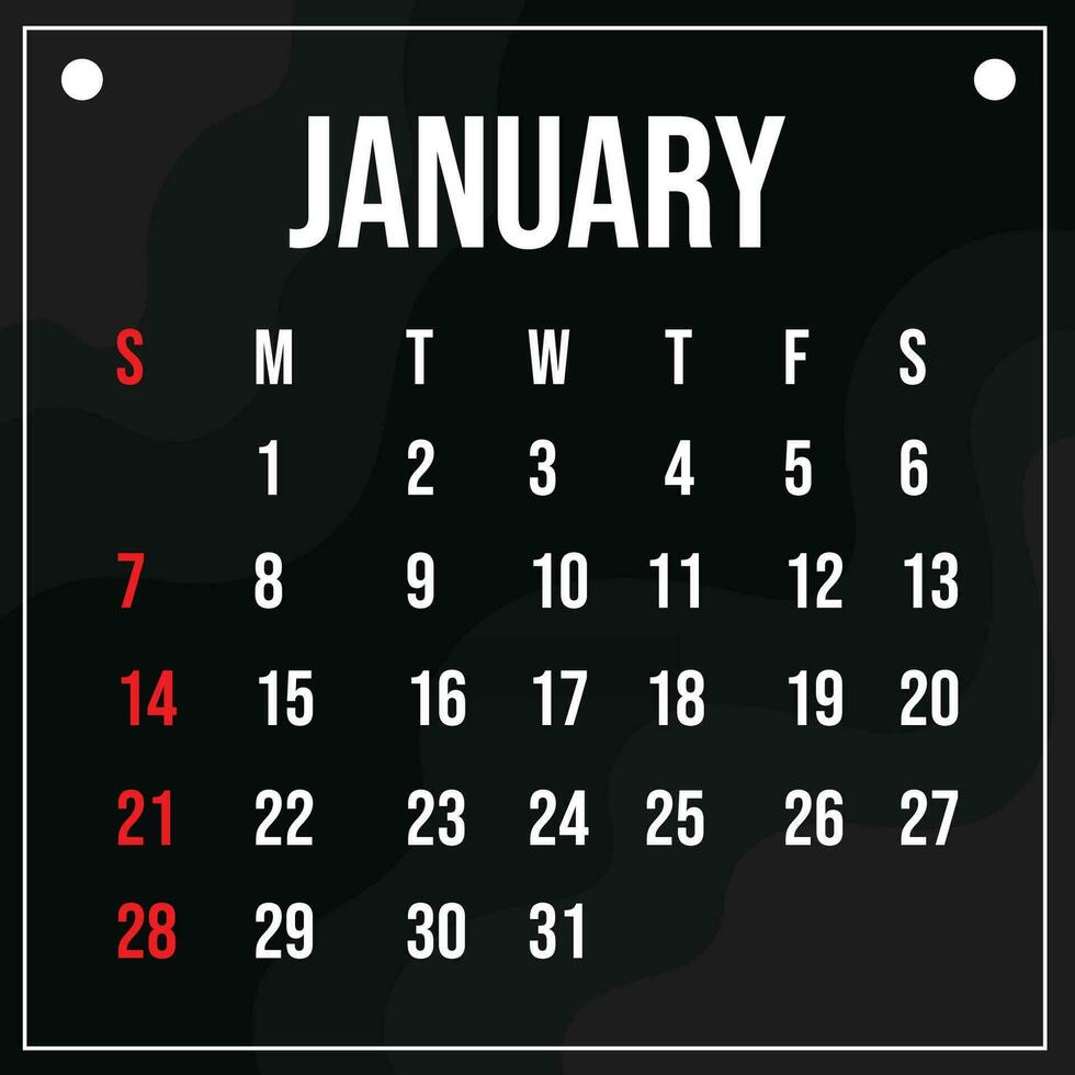 vector 2024 kalender maand sjabloon