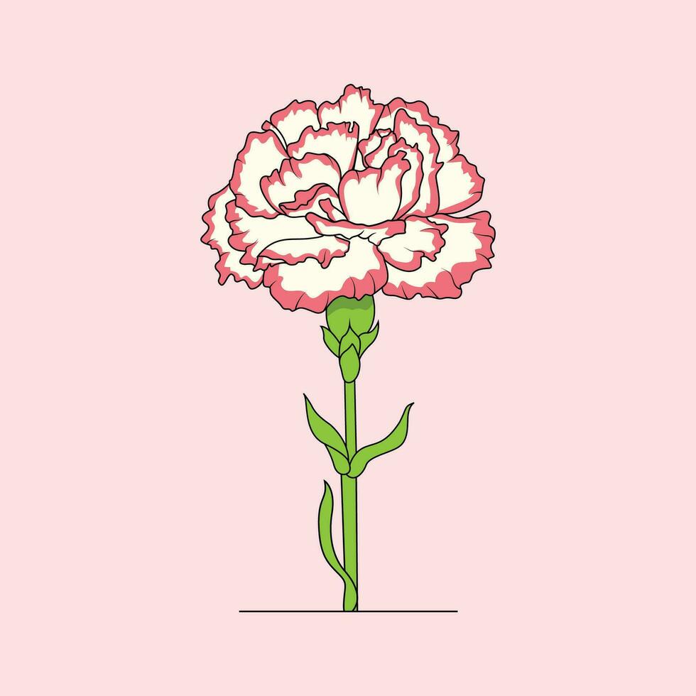 anjers bloem de illustratie vector