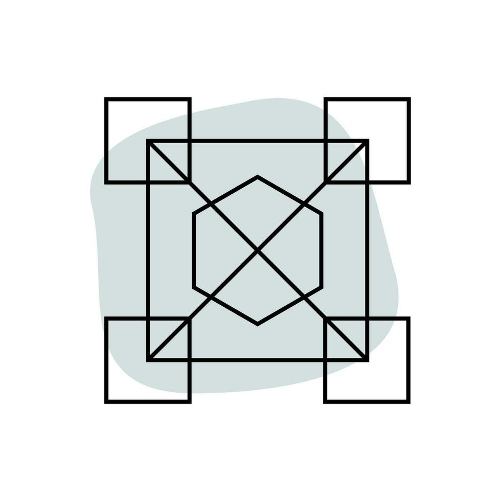 etnisch grafisch vorm symbool silhouet talisman vorm tekening abstract icoon vector