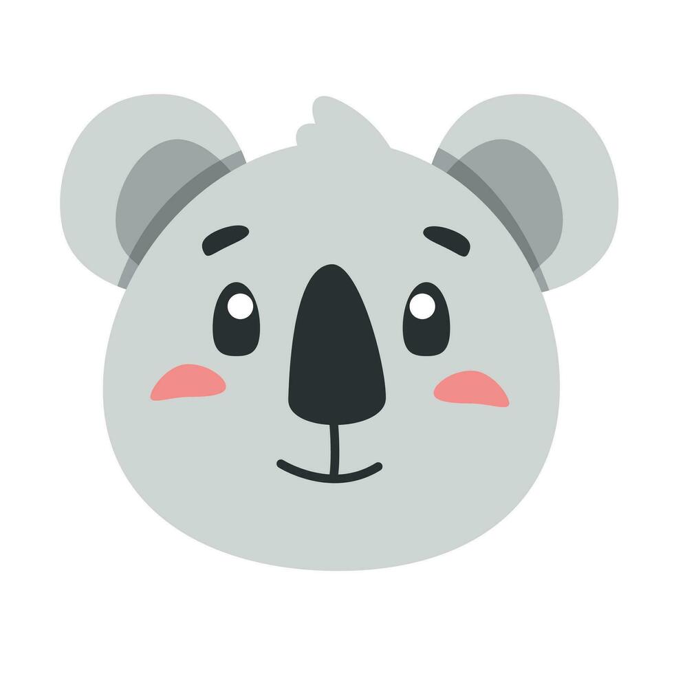 schattig dier koala icoon, vlak illustratie voor uw ontwerp vlak stijl vector