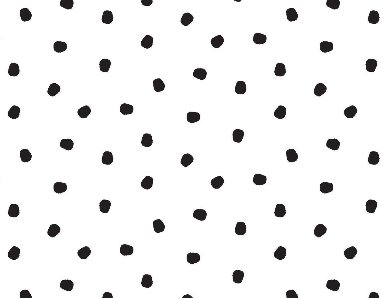 patroon tekening dots Aan een transparant achtergrond, zwart hand- getrokken element. modern abstract ontwerp voor afdrukken en textiel vector