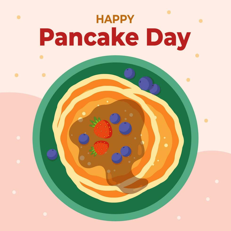 gelukkig pannenkoek dag. de dag van Verenigde koninkrijk pannenkoek dag illustratie vector achtergrond. vector eps 10