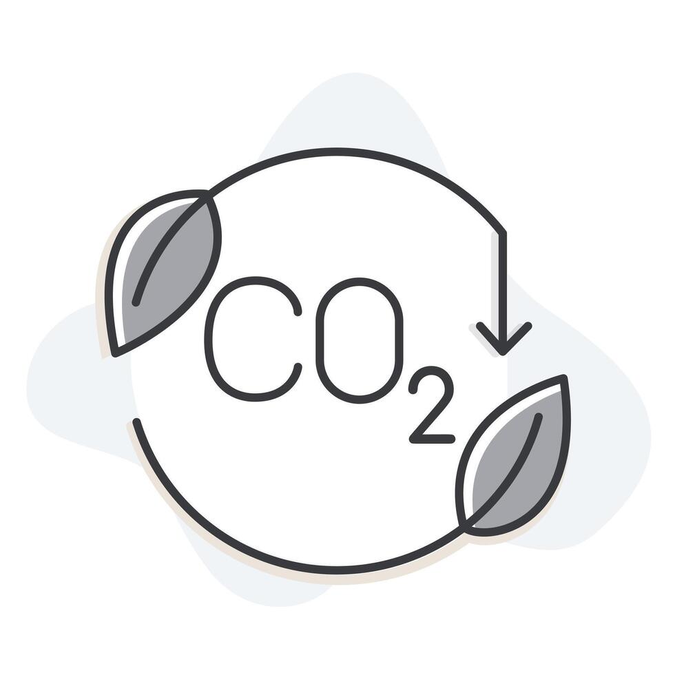 een icoon markeren een laag koolstof levensstijl en de belang van milieu verantwoordelijkheid, benadrukkend kas gas- vermindering en milieubewust keuzes. vector