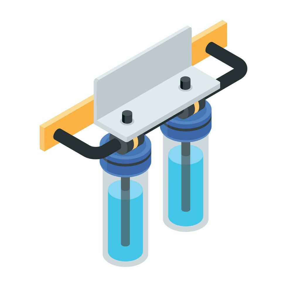 isometrische pictogrammen van loodgieter werk vector