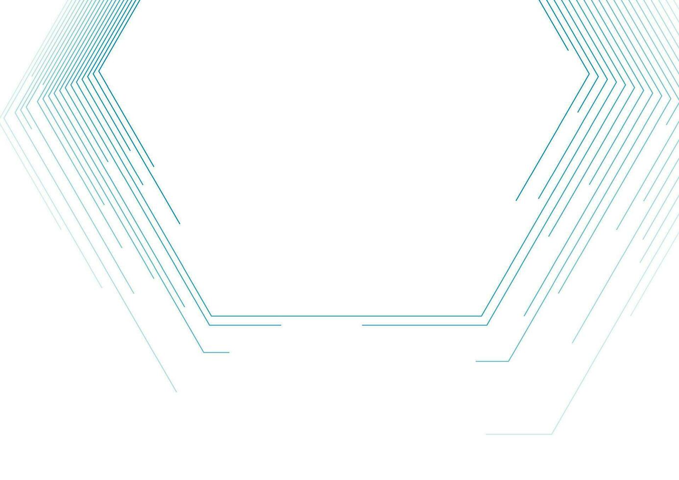 blauw zeshoekig lijnen abstract futuristische tech achtergrond vector