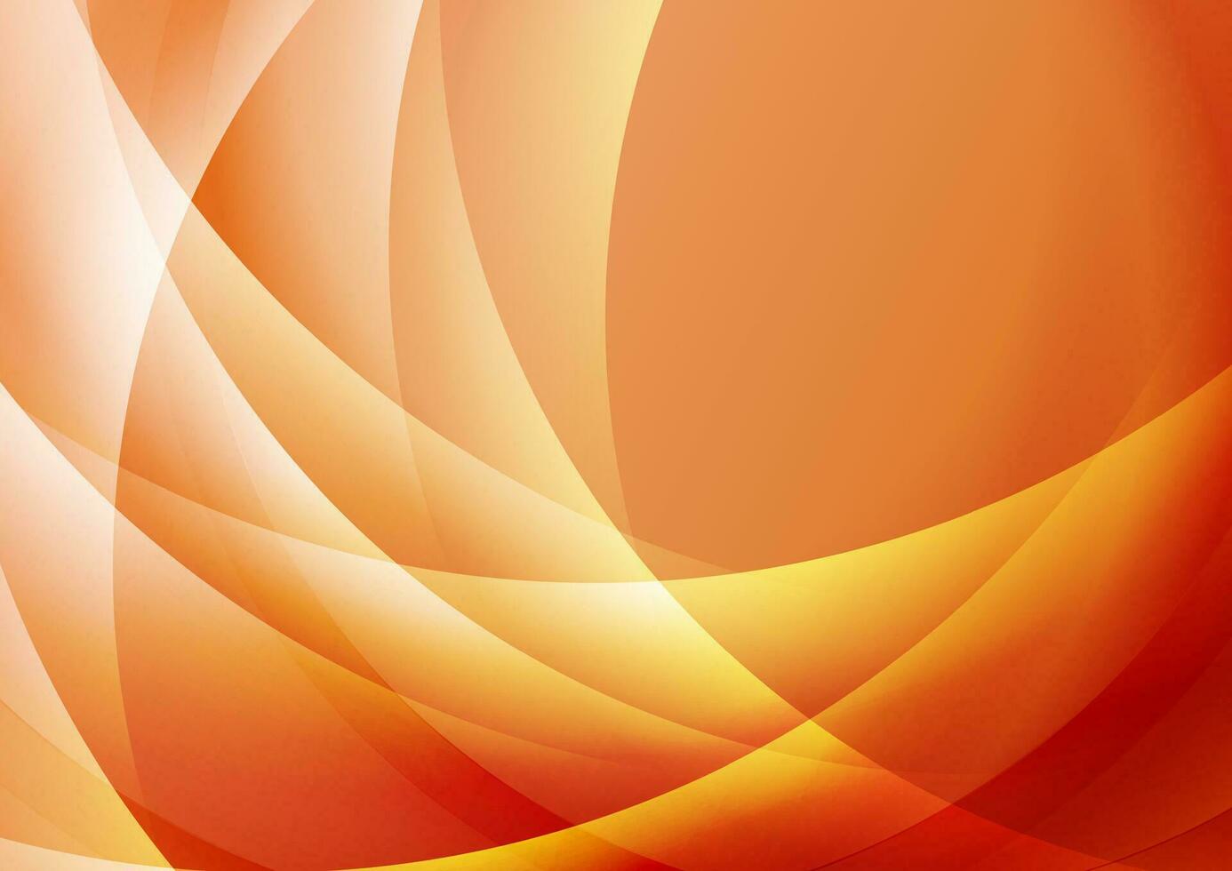 helder oranje glanzend golven abstract elegant achtergrond vector