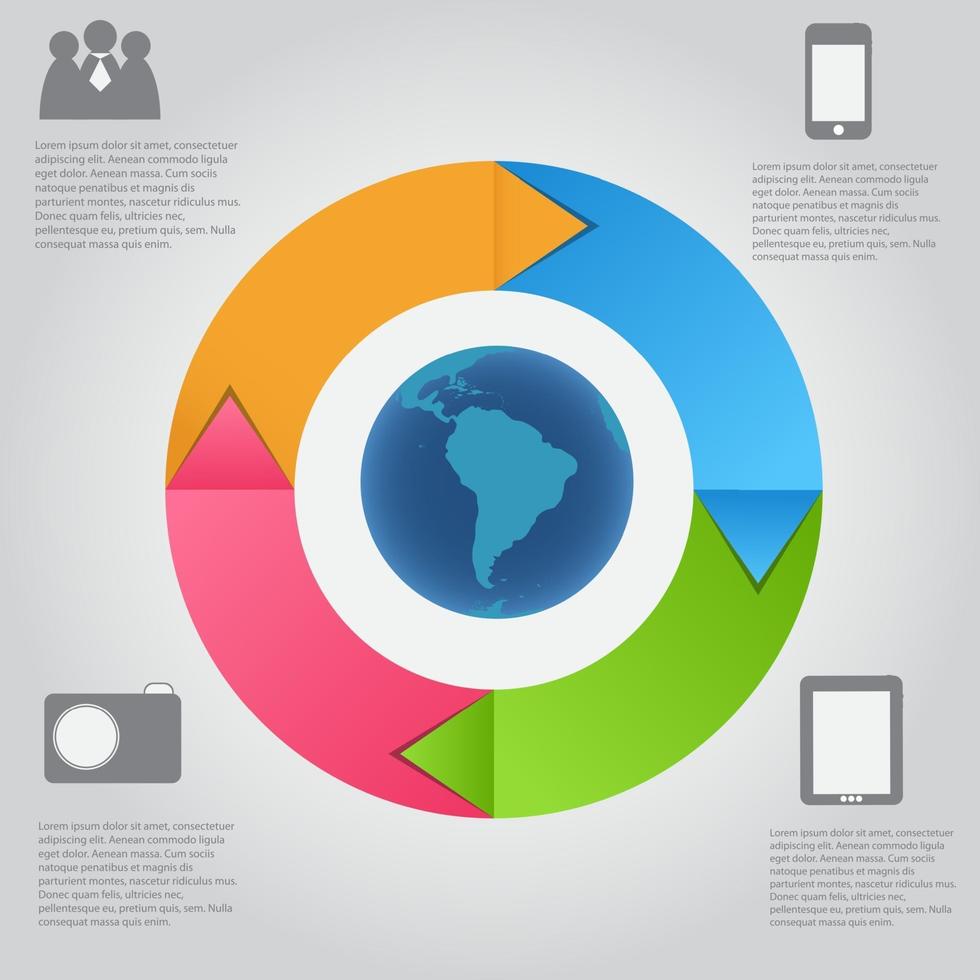 infographic sjabloon vectorillustratie vector