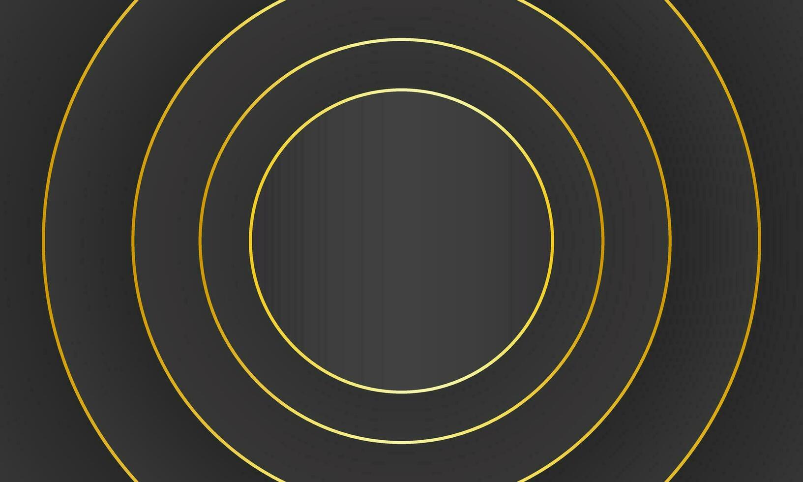 minimalistische luxe zwart abstract achtergrond met cirkel patroon vector