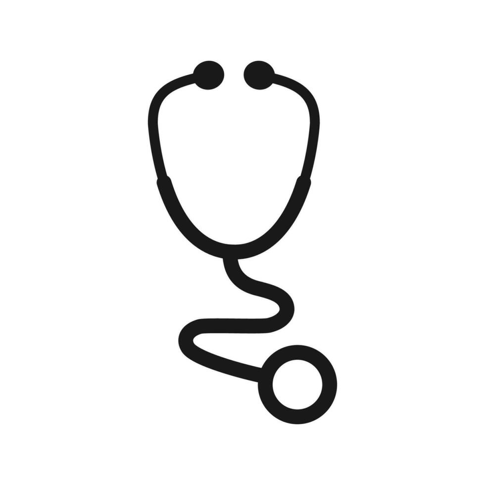 stethoscoop icoon, uitrusting voor artsen teken icoon geïsoleerd vector illustratie.