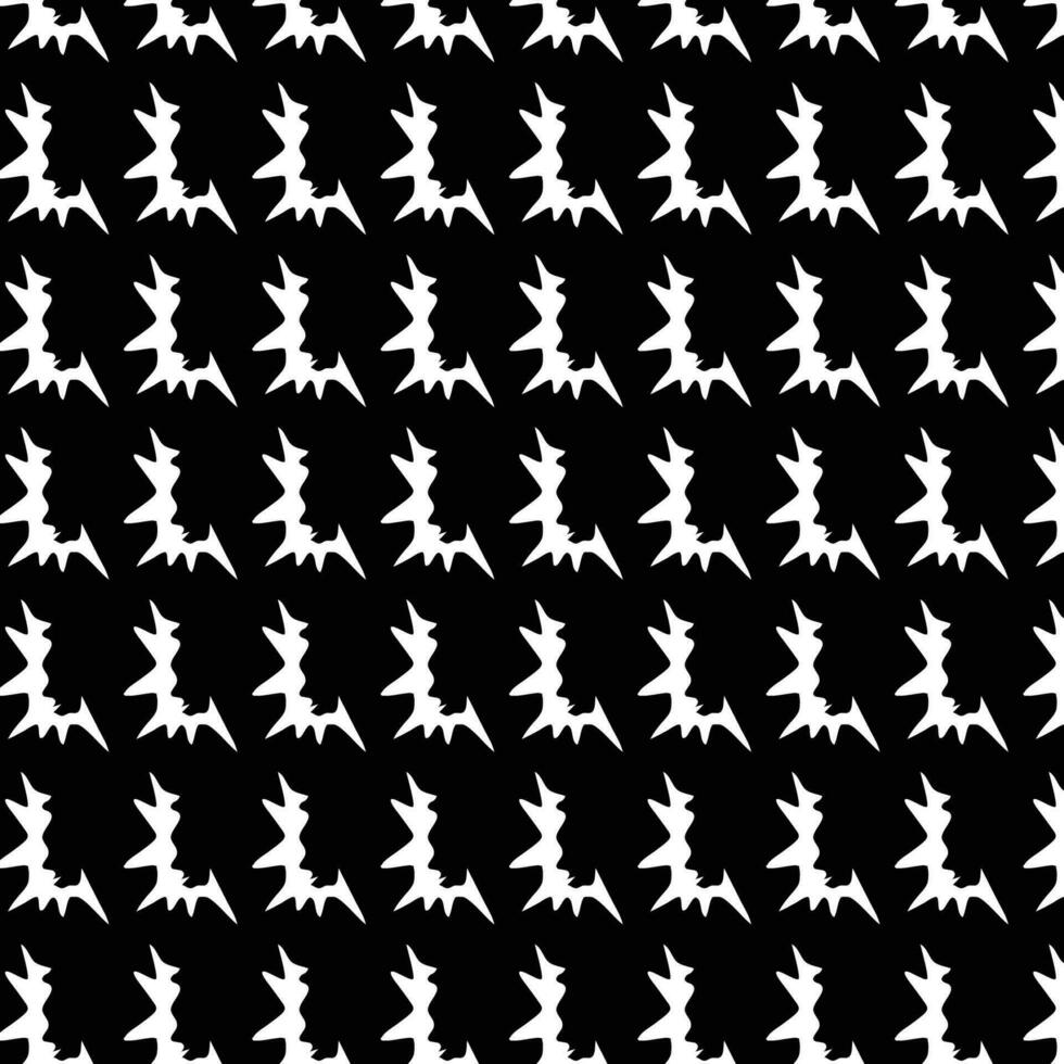 vector batik patroon naadloos met zwart achtergrond