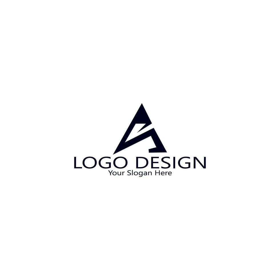 uniek luxe minimaal alfabet brief een logo. minimalistische Engels brief een logo elementen. professioneel bedrijf logo. gemakkelijk een logo. typografie een logo ontwerp element. vector