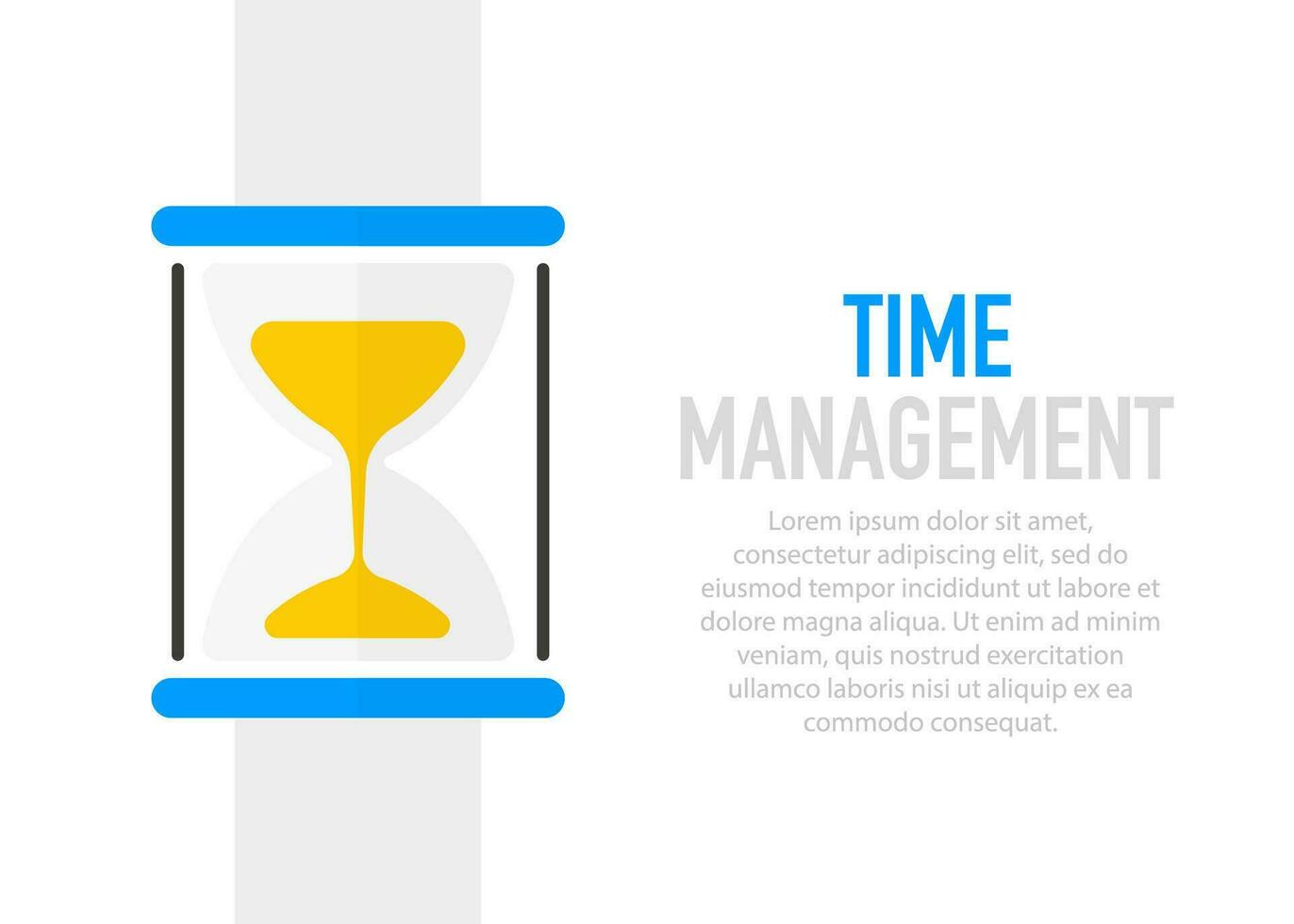 tijd beheer concept. tijd controle, planning. vector