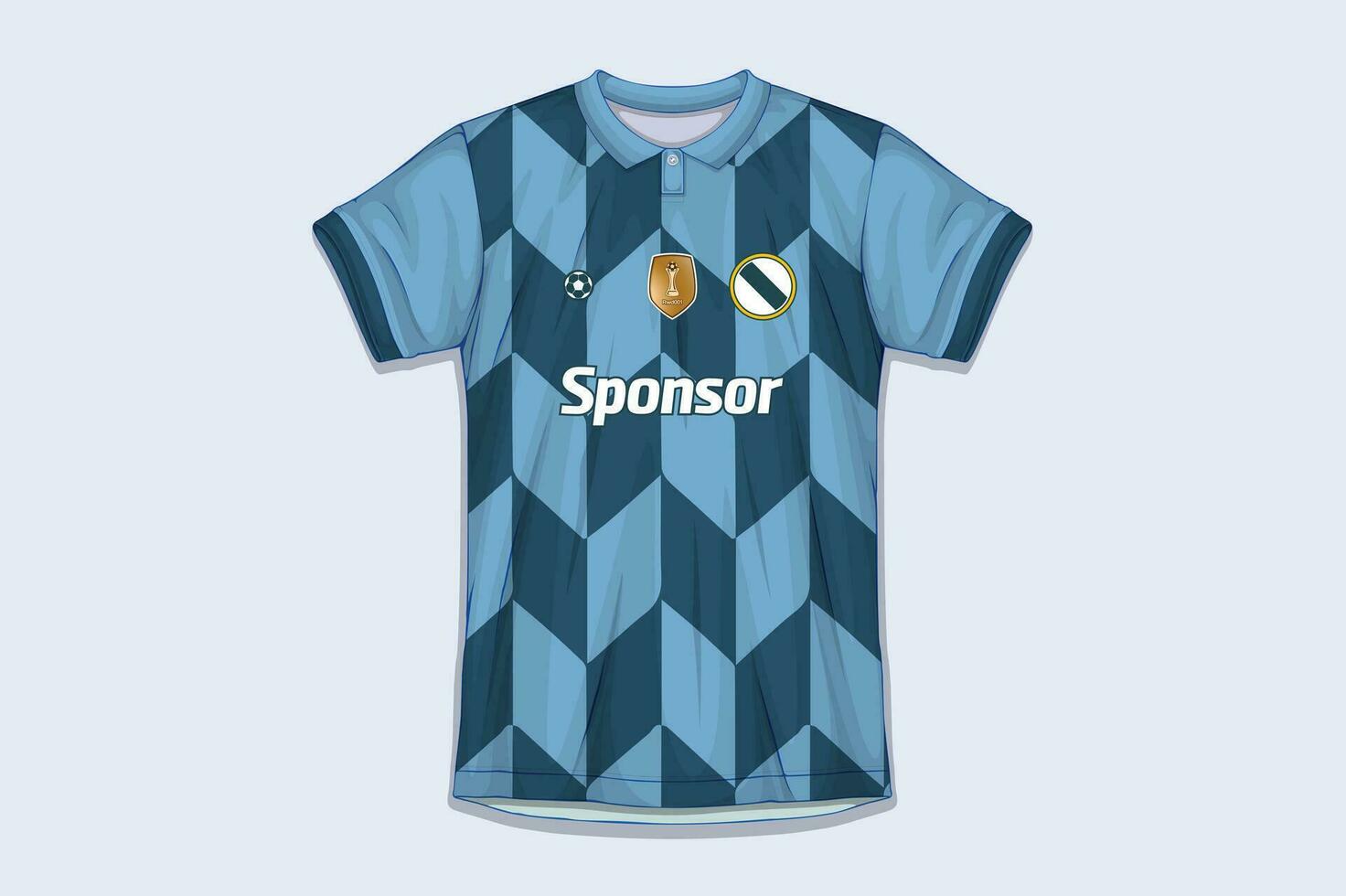 voetbal Jersey ontwerp voor sublimatie, sport t overhemd ontwerp vector