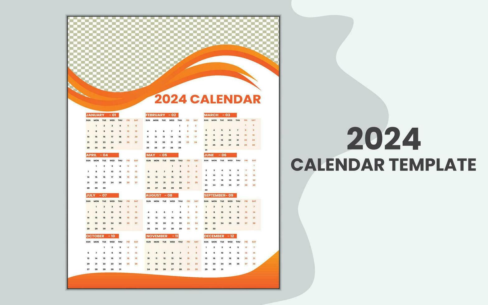 creatief en gemakkelijk kalender sjabloon ontwerp. vector