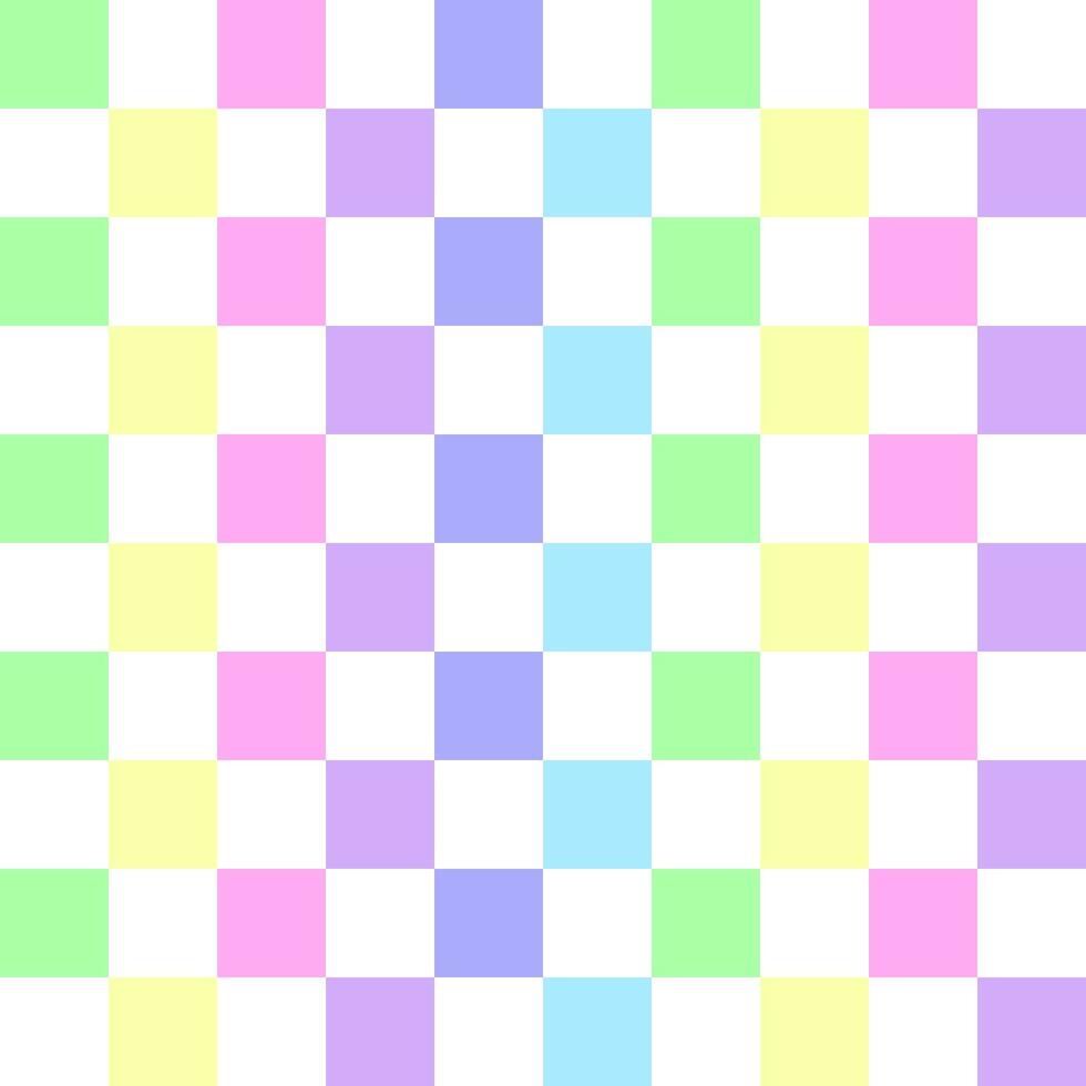 pastel regenboog polka punt cirkel naadloos geruit patroon ontwerp voor omhulsel papier, picknick mat, tafelkleed, kleding stof achtergrond, sjaal. vector