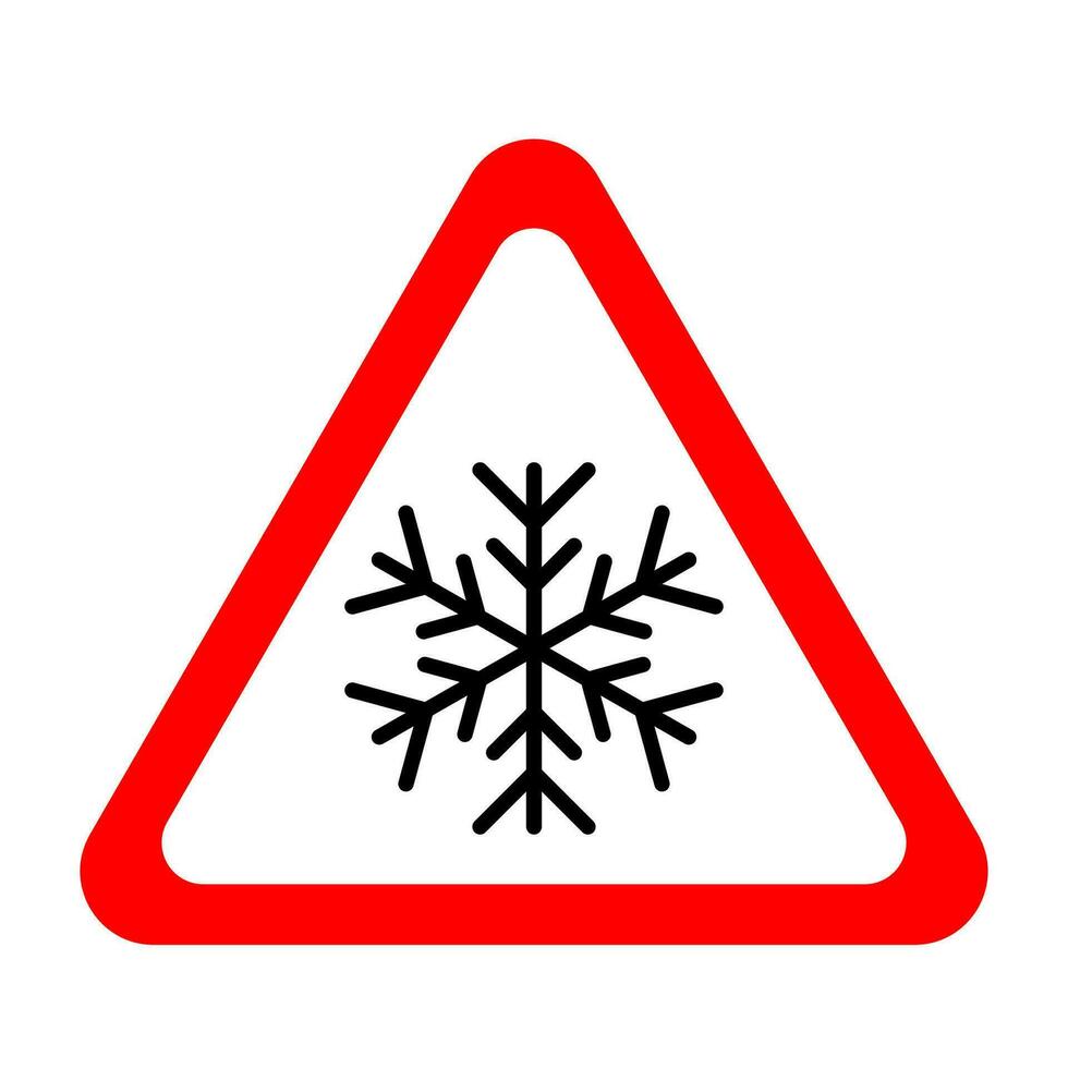 sneeuw verder teken. weg en verkeer teken. vector illustratie.