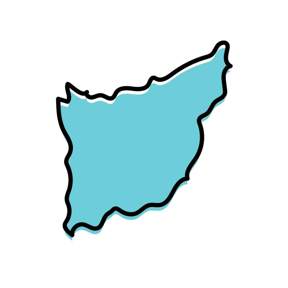 Florida staat kaart vector van Uruguay land