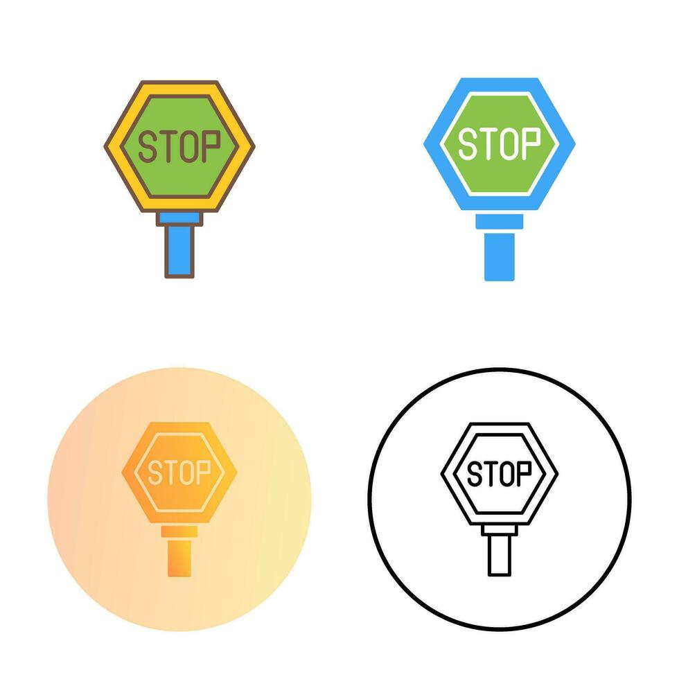 stopbord vector pictogram