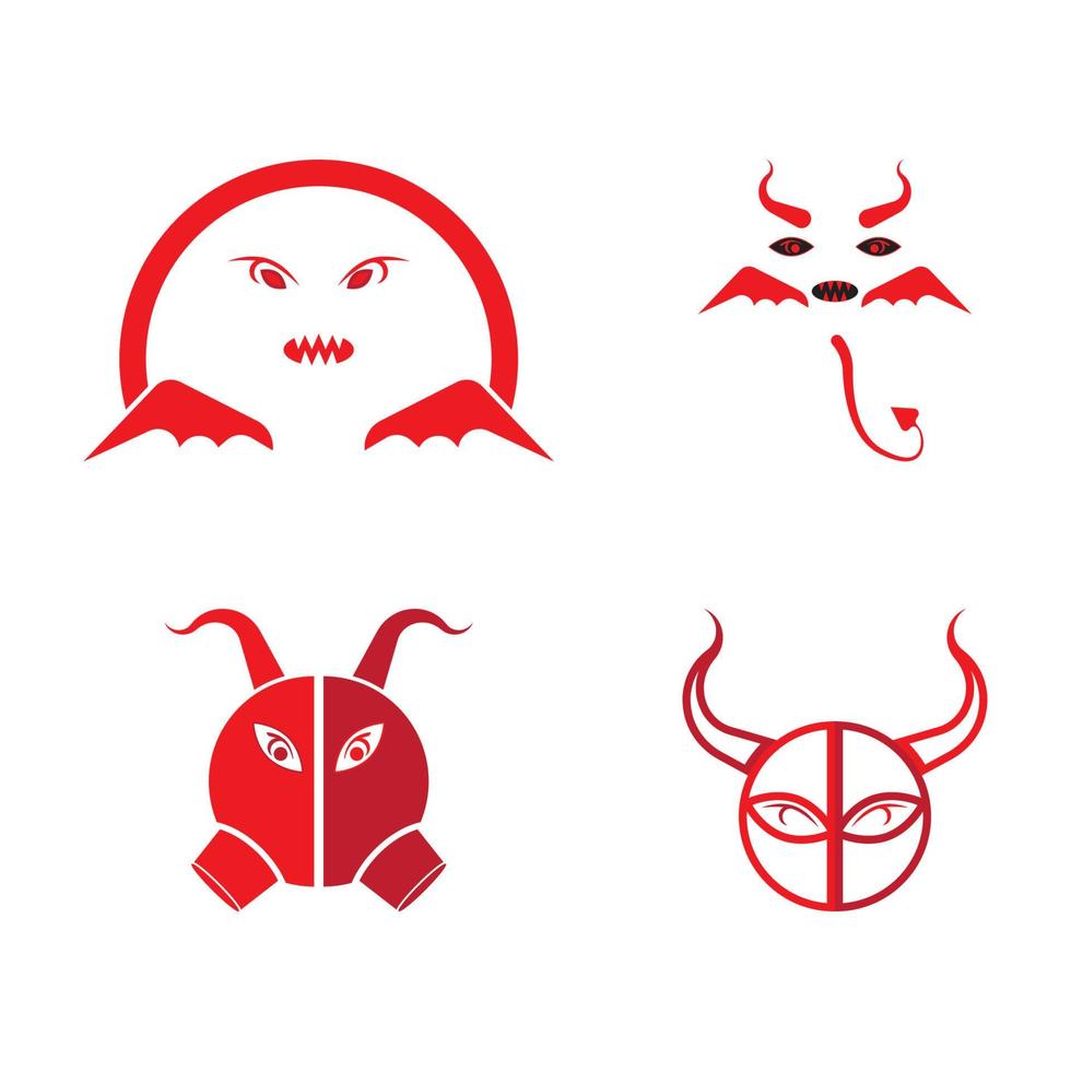 duivel hoorn vector pictogram illustratie