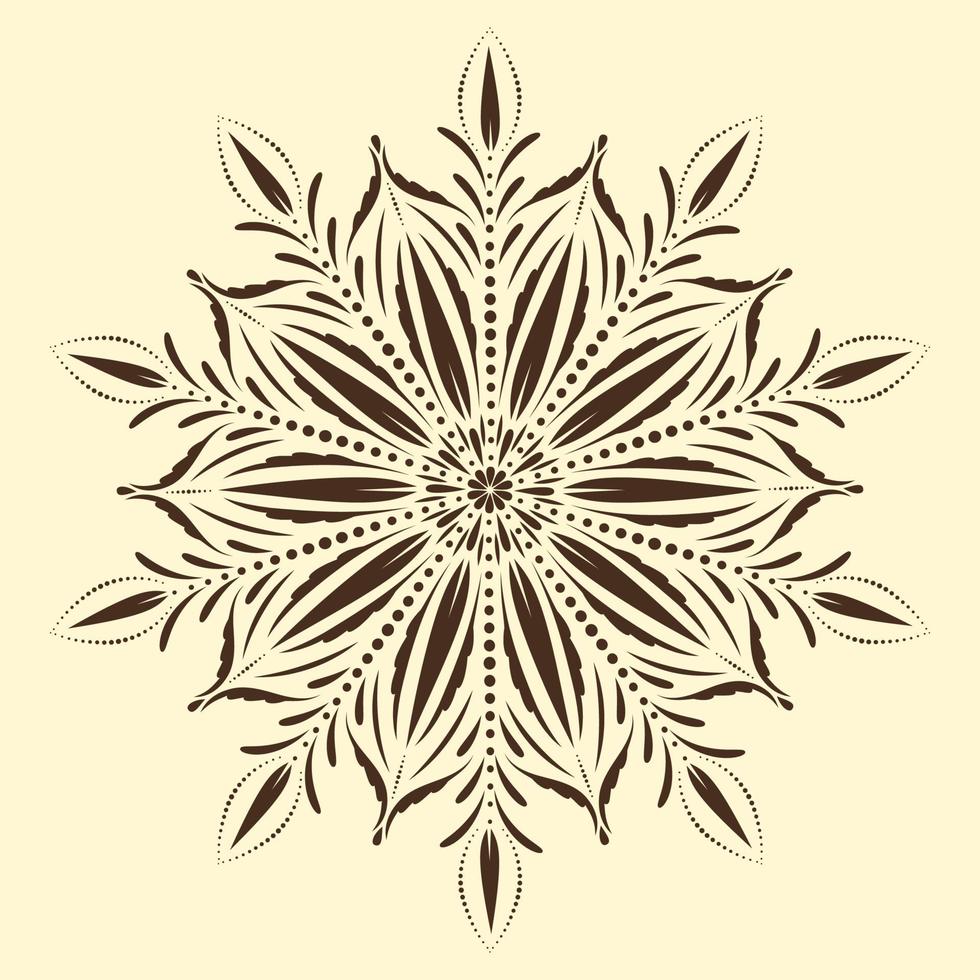 zwart-wit mandala-motief vector