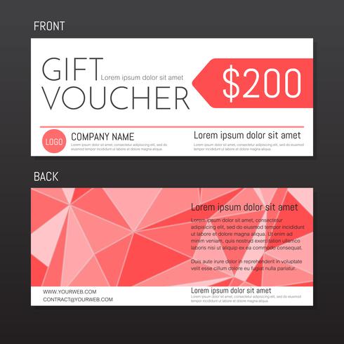 Gift Voucher Vector achtergrond