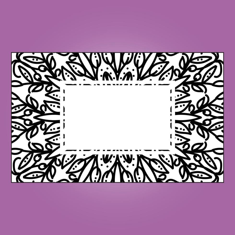 frame mandala bloem vector
