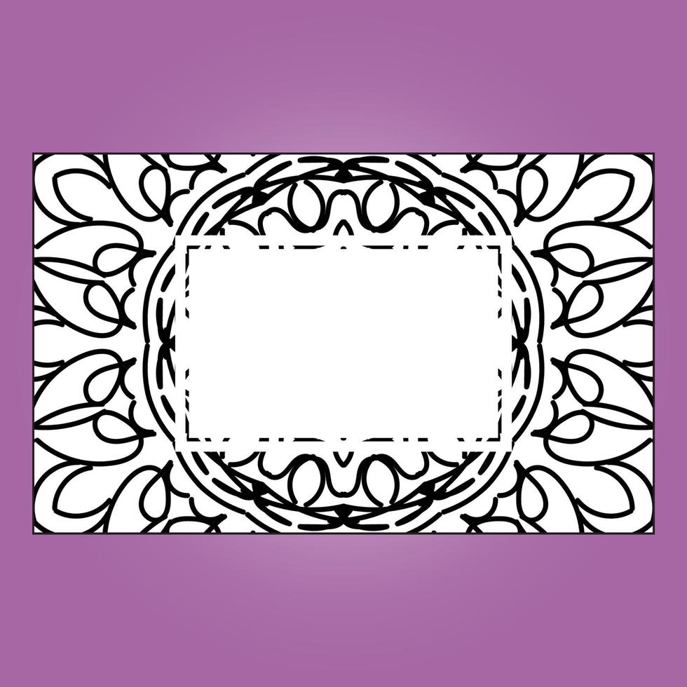 frame mandala bloem vector