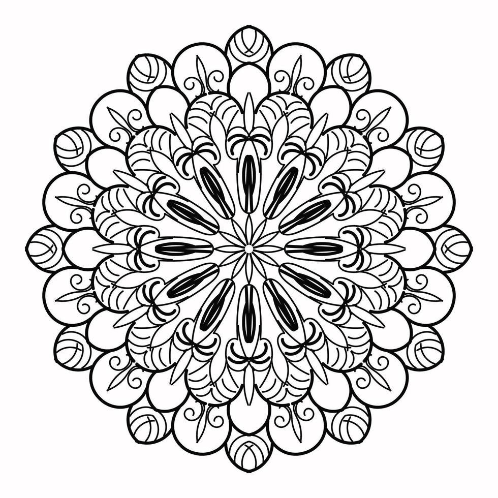 mandala's voor kleurboek. decoratieve ronde ornamenten vector