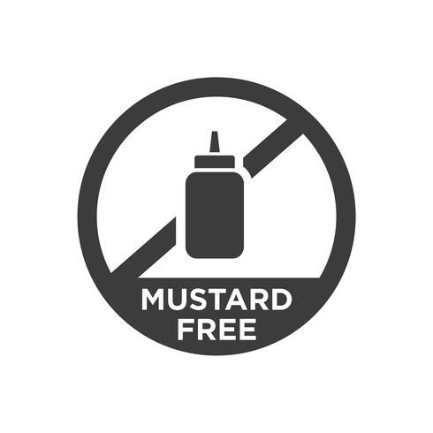 Mosterd gratis pictogram. vector