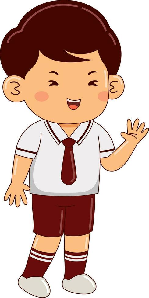 kinderen slijtage Japan school- uniform vector