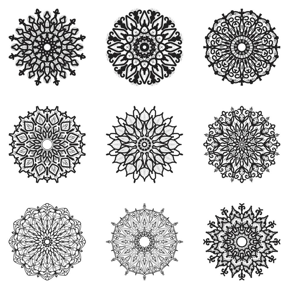 abstracte stijl Indiase mandala decoratie vector